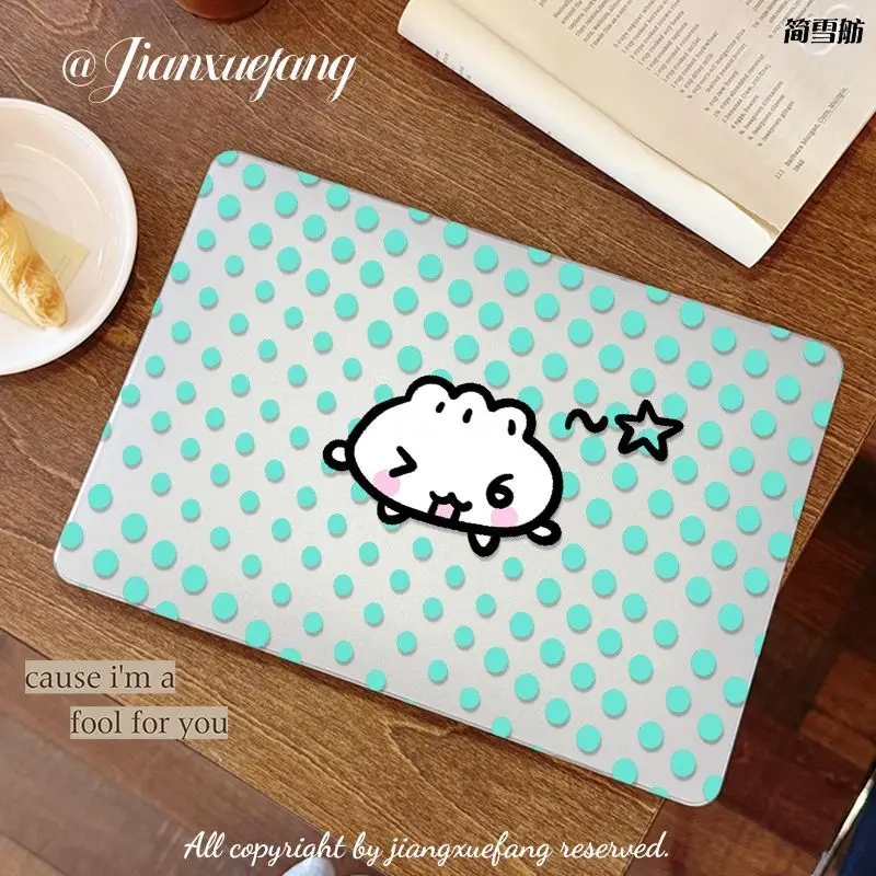 Point Steamed Bun Case for Macbook Air 13.6 M5 M1 Pro 14 M4 Air 15.3 13 M3 M2 15 Mac Cover A3113 A2681 A2442 A2941 Anti-Scratc