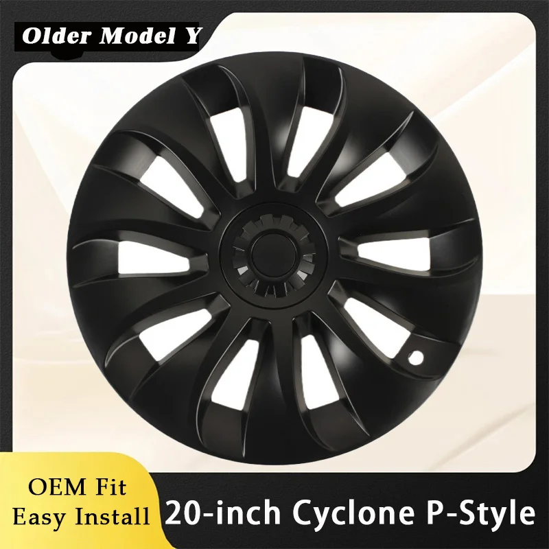 

4PCS Wheel Hub Cap Cyclone P-Style For tesla model y hubcaps 20 Performance Replacement Wheel Full Rim Cover Accessorie