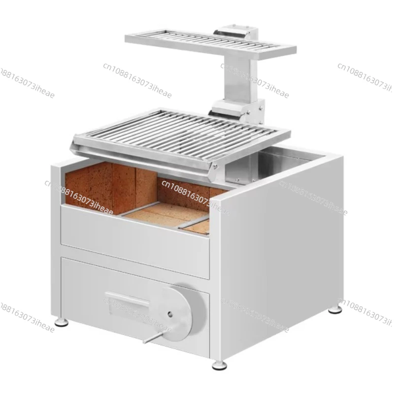 

Stainless Steel BBQ Grill Counter Top Charcoal Grill Adjustable Height Charcoal Argentine Gril