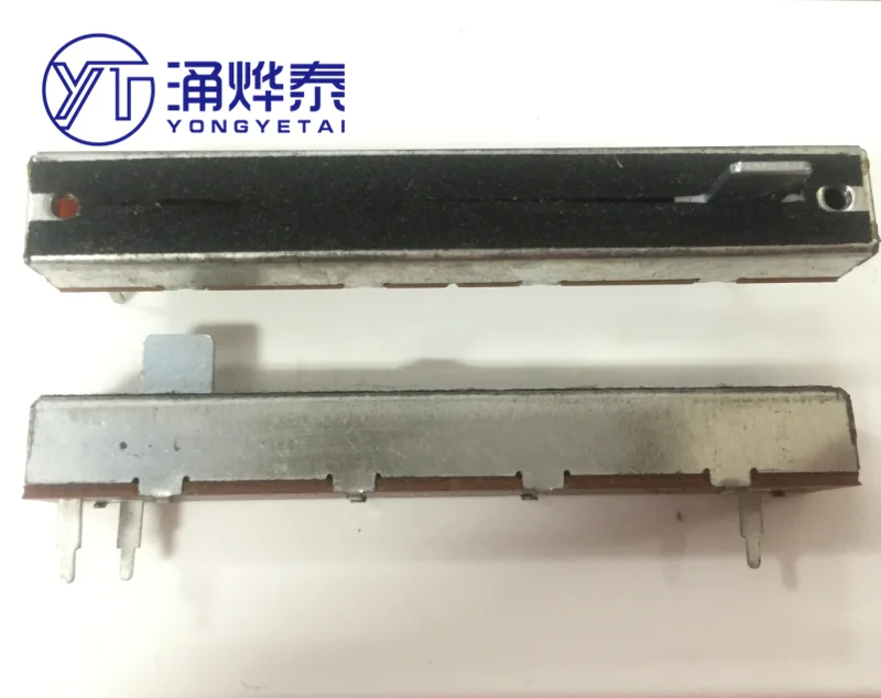 YYT 88MM sliding potentiometer single B10K/20K split shaft length 10MM mixer fader 103/203 3Pin SL60V GSL60V