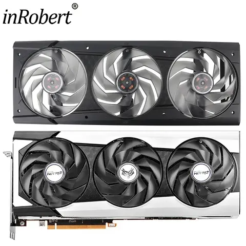 RX6950 95mm FD10015M12D Cooler Fan Replace for Sapphire NITRO+ AMD Radeon RX 6950 XT PURE Graphics Card Cooling Fan with Case