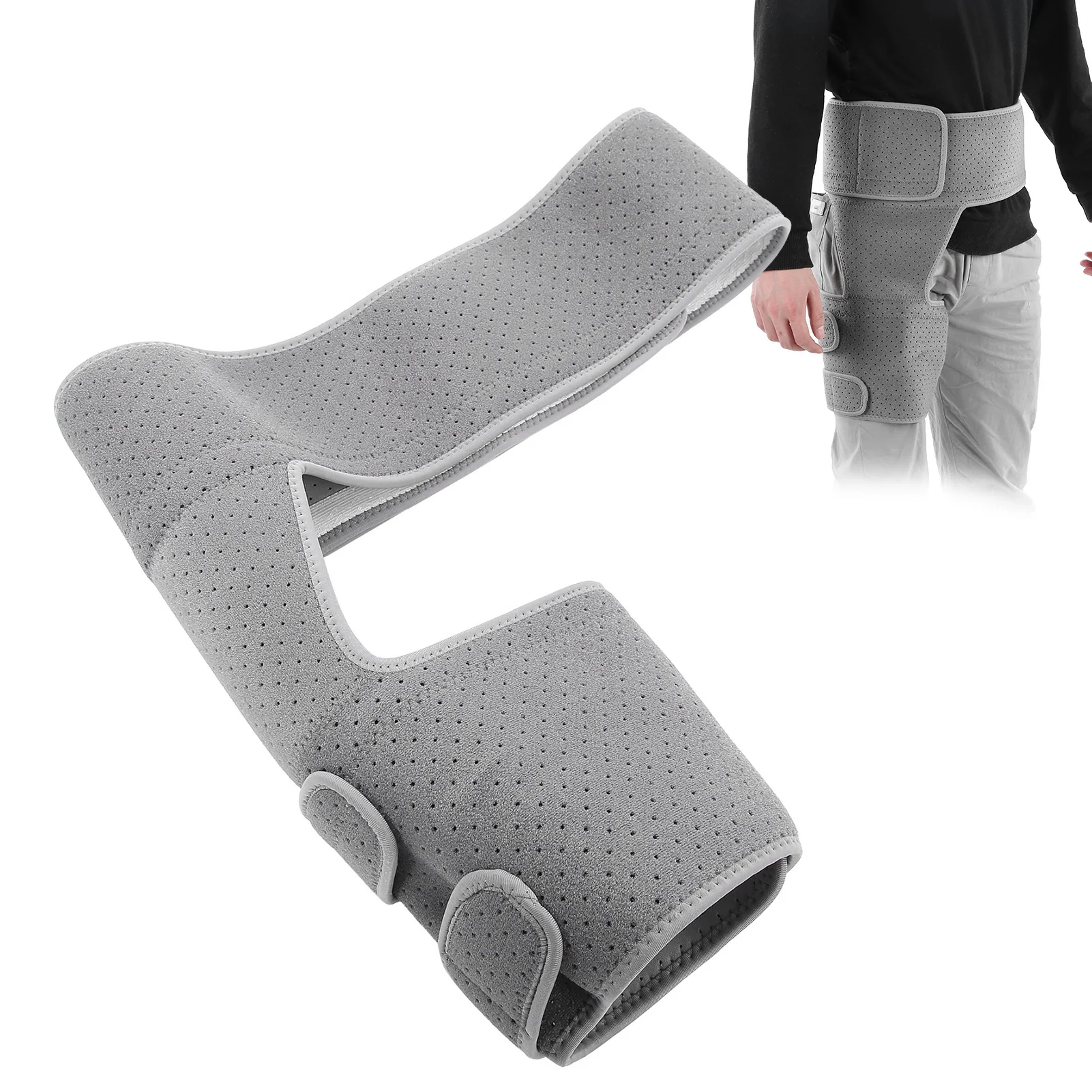 Groin Support Adjustable Hip Brace Ischialgia Relief Thigh Hamstring Compression Wrap