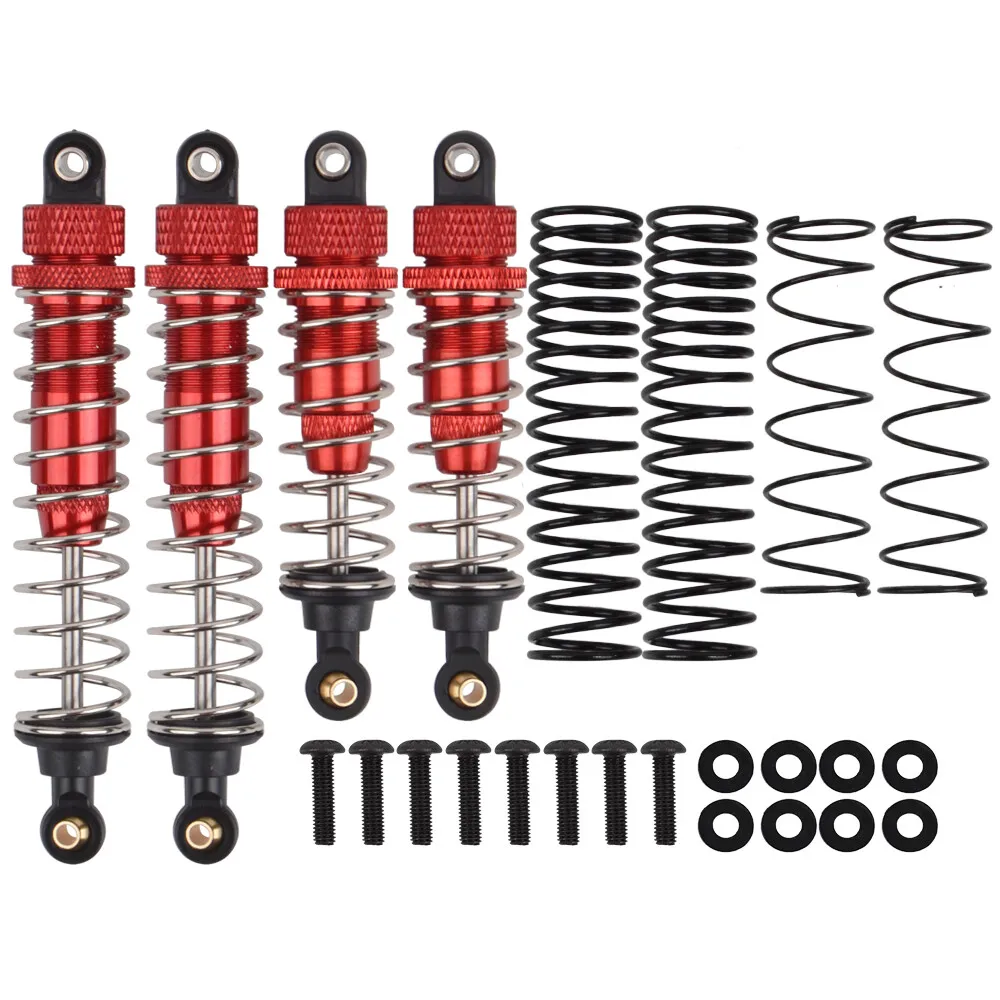 Aluminum Oil Shock Absorbers (Front/Rear) Fit for Tamiya DT-02/TT-02B/DF-02/Kyosho Ultima Dirt Master 34311 Car