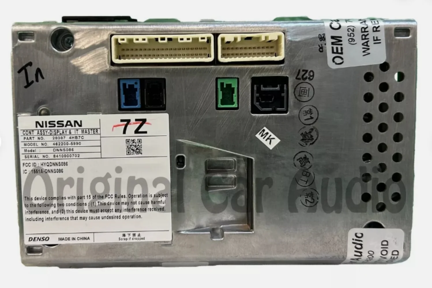 2014–2016 OEM Radio Media Information Display Touchscreen