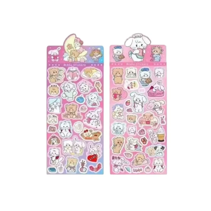 9/90pcs Mikko Laser Sticker Mobiele Telefoon Dagboek Hand Account Diy Ins Cartoon Celebrity Explosie Kinderen Sticker Groothandel