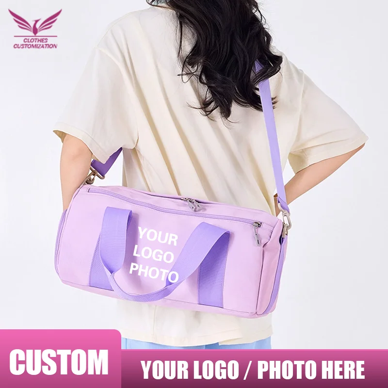 

Большая вместительная дорожная сумка с индивидуальным логотипом, женская сумка для путешествий, ручная сумка для хранения, сумка для фитнеса, спортивная сумка для йоги с возможностью нанесения имени