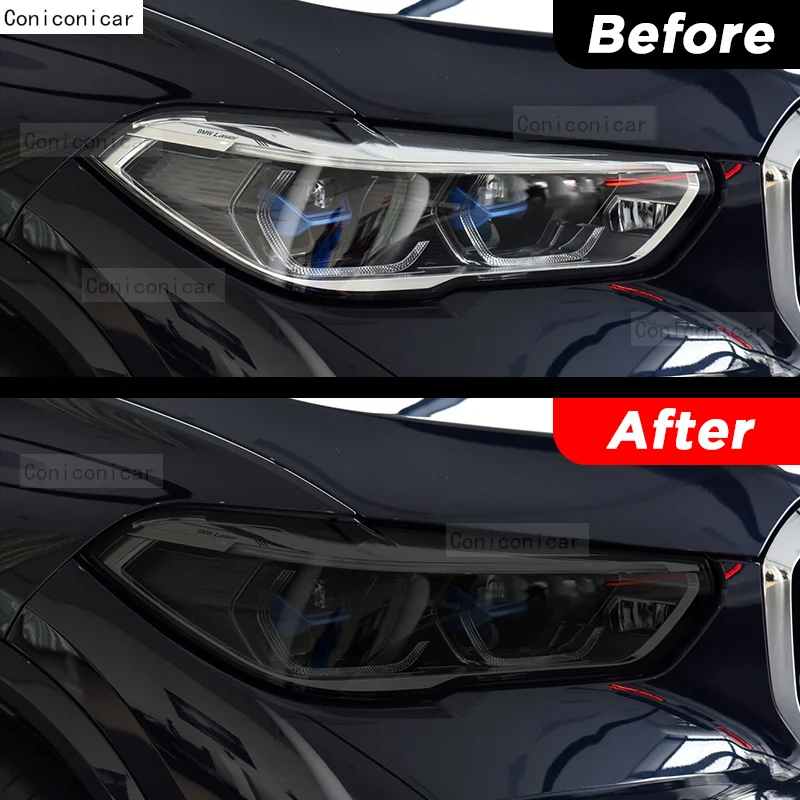 Voor Bmw X5 F15 G05 2014-2022 Auto Exterieur Koplamp Anti-Kras Voorlamp Tint Tpu Beschermende Film Accessoires Sticker