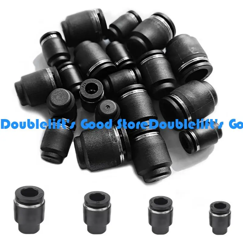 

652F Upgrades Pneumatic Caps Plugs Fittings Push to Pneumatic Plugs Fittings for 5/16 Tubing in Air Systems