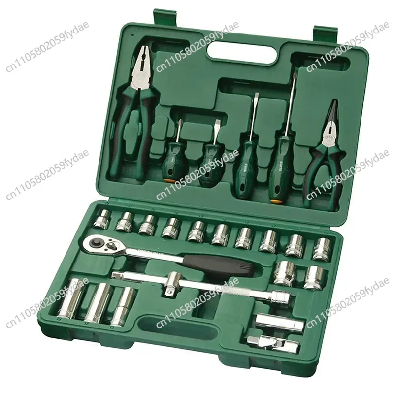 hardware tools 26 pieces 12.5MM sleeve ratchet wrench set combination auto repair auto maintenance set
