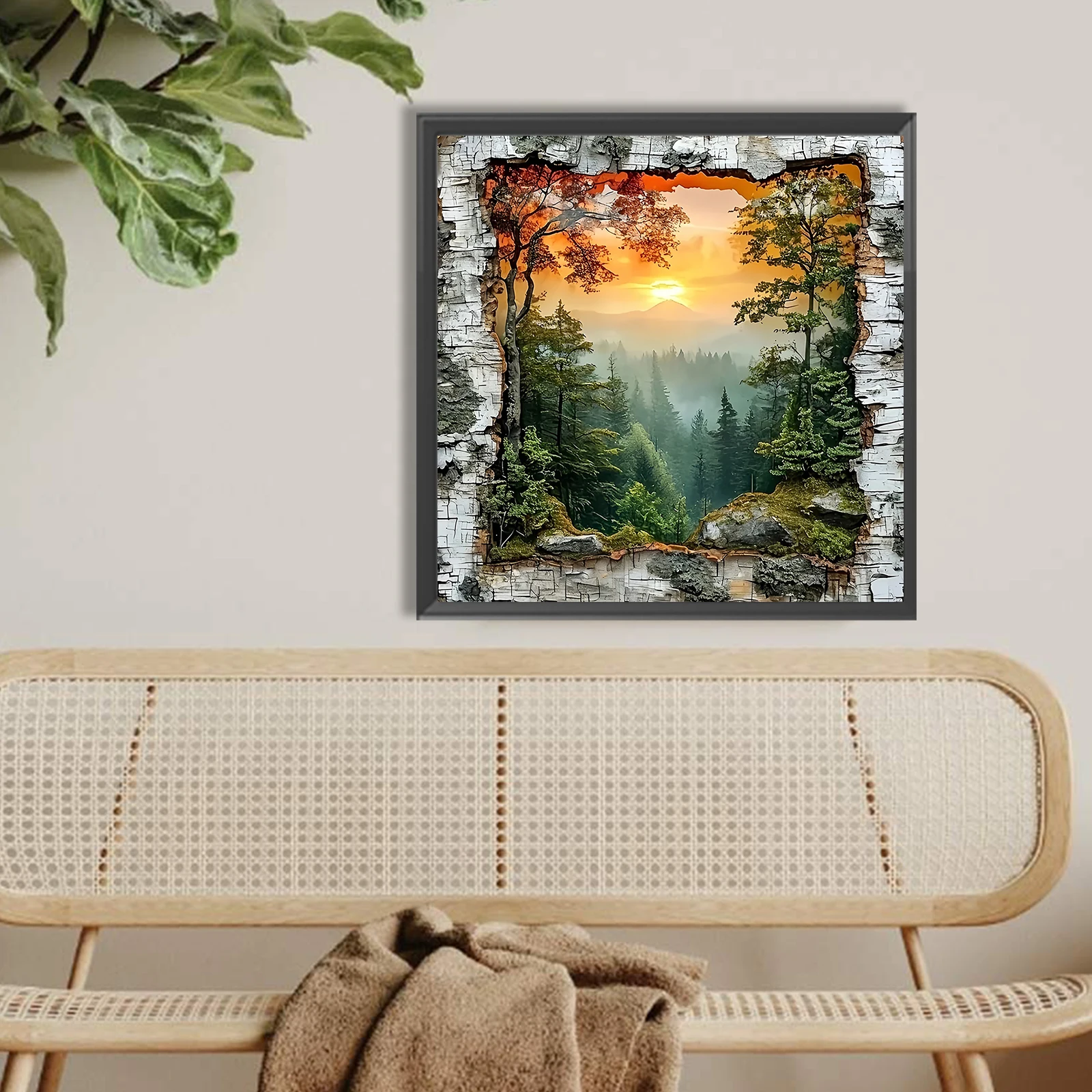 Forest Full DIY 5D Round Drill Diamond Art Kits 40x40cm Gem Art Diamond Painting Kits Diamond Dots Paintings Picture Arts Craft