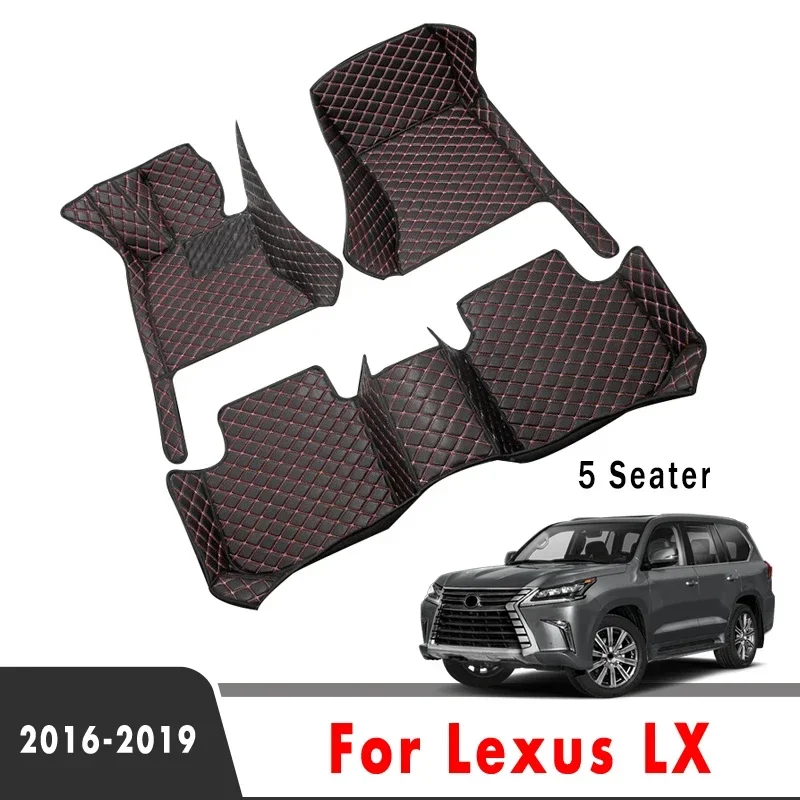 

Trunk Carpets Car Floor Mats For Lexus LX 2019 2018 2017 2016 (5 Seater) Rugs Auto Interior Accessories Waterproof Covers Parts