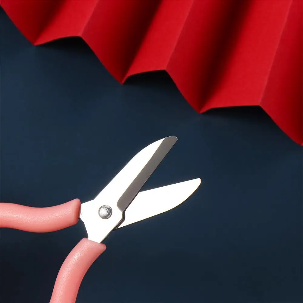 Portable Safe Mini Scissor Paper Work Stainless Steel Mini Pocket Scissors Handwork Small Paper Cutter Office School