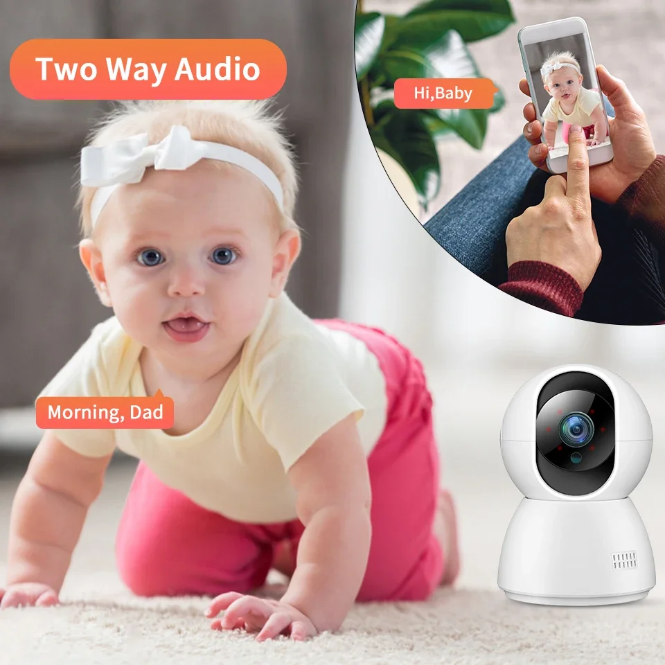 2.4G/5G WiFi 1080P IP Camera Auto Tracking Baby Monitor PTZ Security Surveillance Camera Mini YILOT Camera 200w Pixel