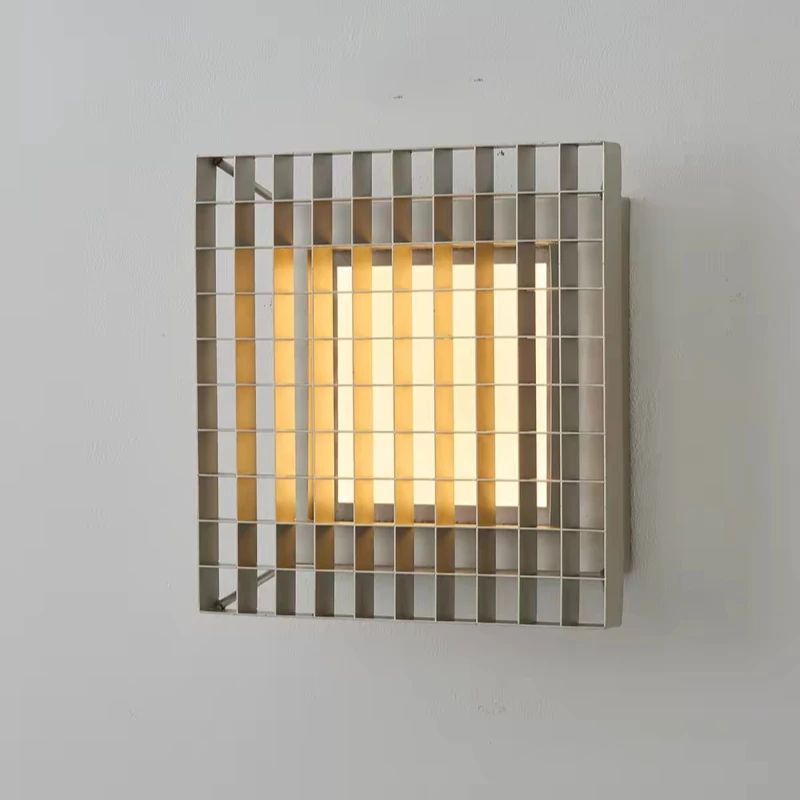 Modern Art Deco LED Wall Lamp White Silver Metal Indoor Sconce For Parlor Bedroom Aisle Lighting Fixtures