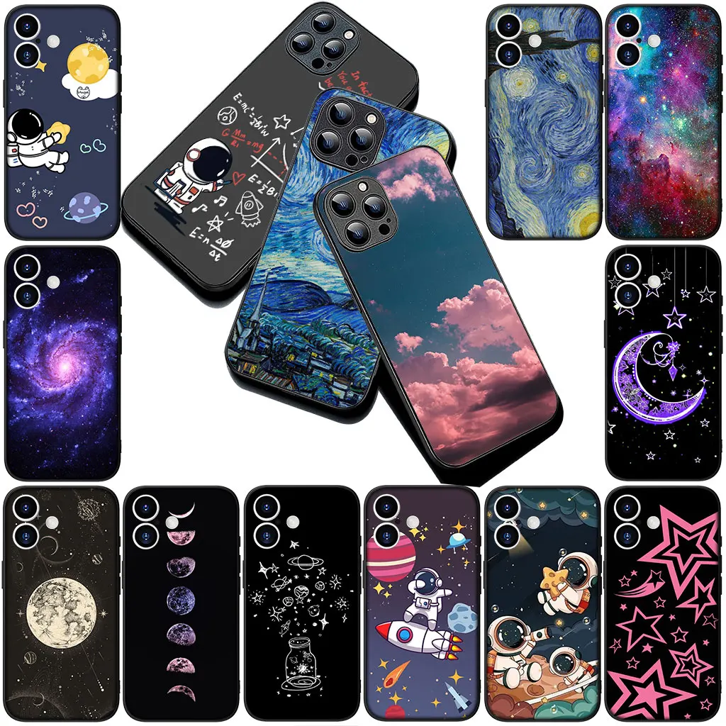 Чехол для телефона Moon Astronaut Universe Galaxy Stars для Apple iPhone 17 Pro XS Max Air 8 7 6 Plus X 5 + SE 2022 SE2 7+ Корпус Чехол для телефона Moon Astronaut Universe Galaxy Stars для Apple iPhone 17 Pro XS Max Air 8 7 6 Plus X 5 + SE 2022 SE2 7+ Корпус