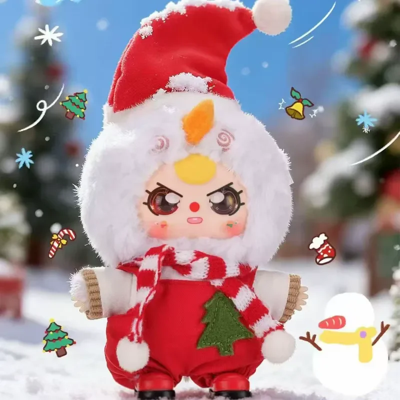 Trendy Play Plush Rabbit Doll Blind Box Merry Christmas Decorative Ornament Cute Collectible Figure Holiday Gift For Adult