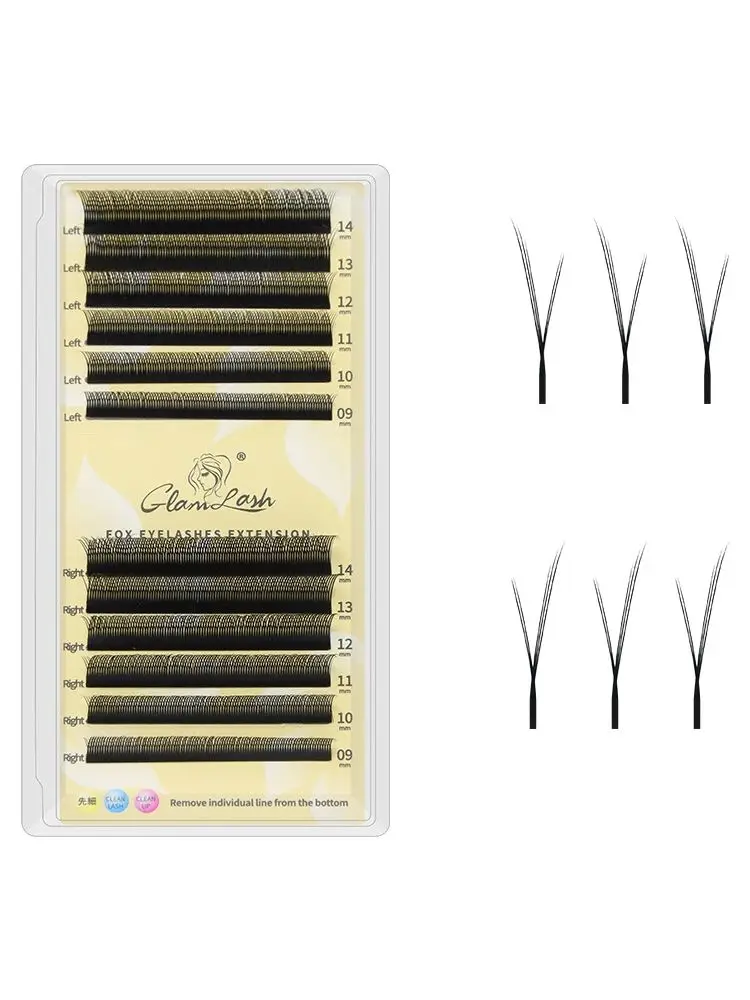 GLAMLASH Flying YY 3DW 4DW 5DW Wimpernverlängerung Air Serie Fox Soft Natural Brazilian Volume Premium Mink Mega