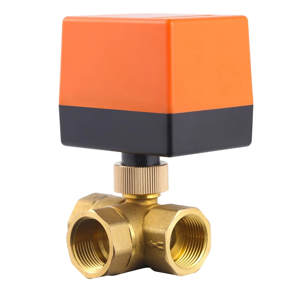 Aplicable en varios sistemas Válvula solenoide de 3 vías negra y naranja Sistema de válvula de control Hvac Operación eficiente