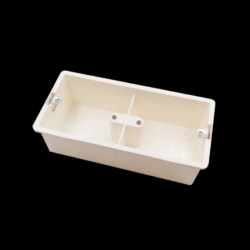 86 Universal Junction Box Concealed Double Blocking Fuel Thickened Bottom Box For Wall Switch Socket