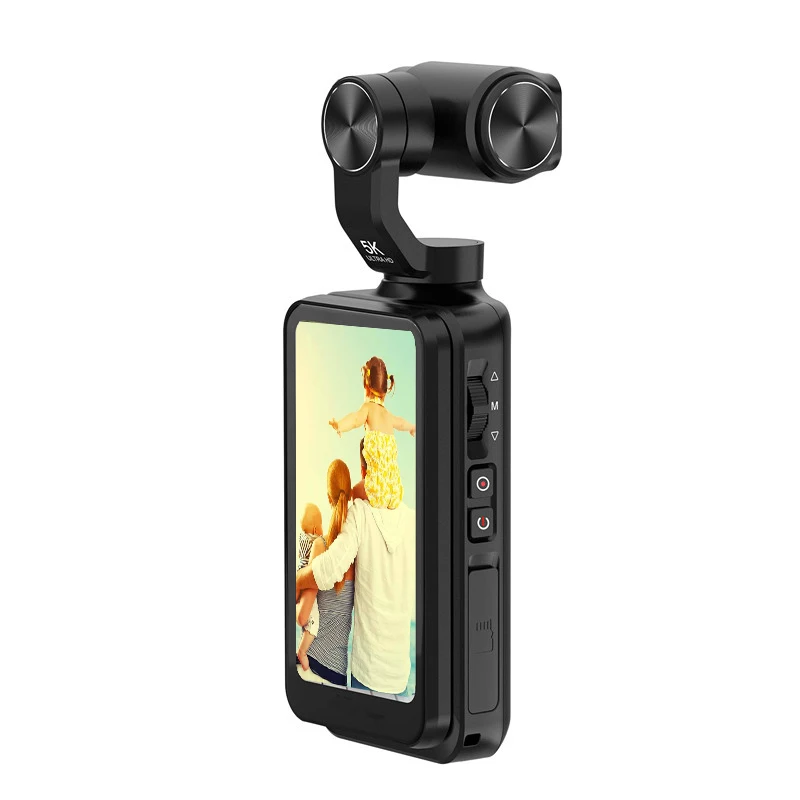 YYHC-5k Mini Portable Pocket Digital Video Camera 3.5'' IPS Screen Anti-Shake Feature for Action & Sports