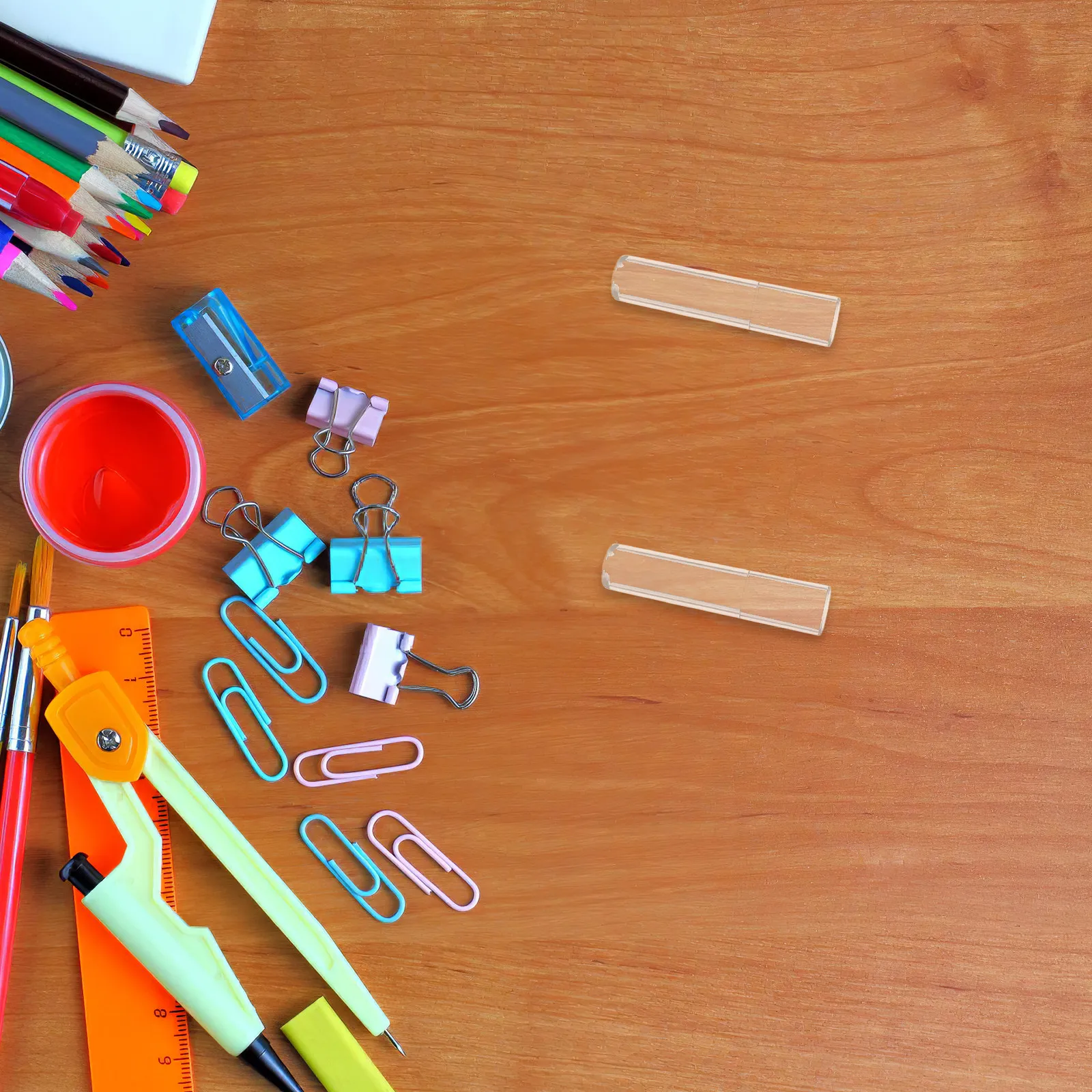 100Pcs Transparent Pencil Caps Clear Pen Tip Protectors Portable Lightweight for Office School Art Use Pencil Cap