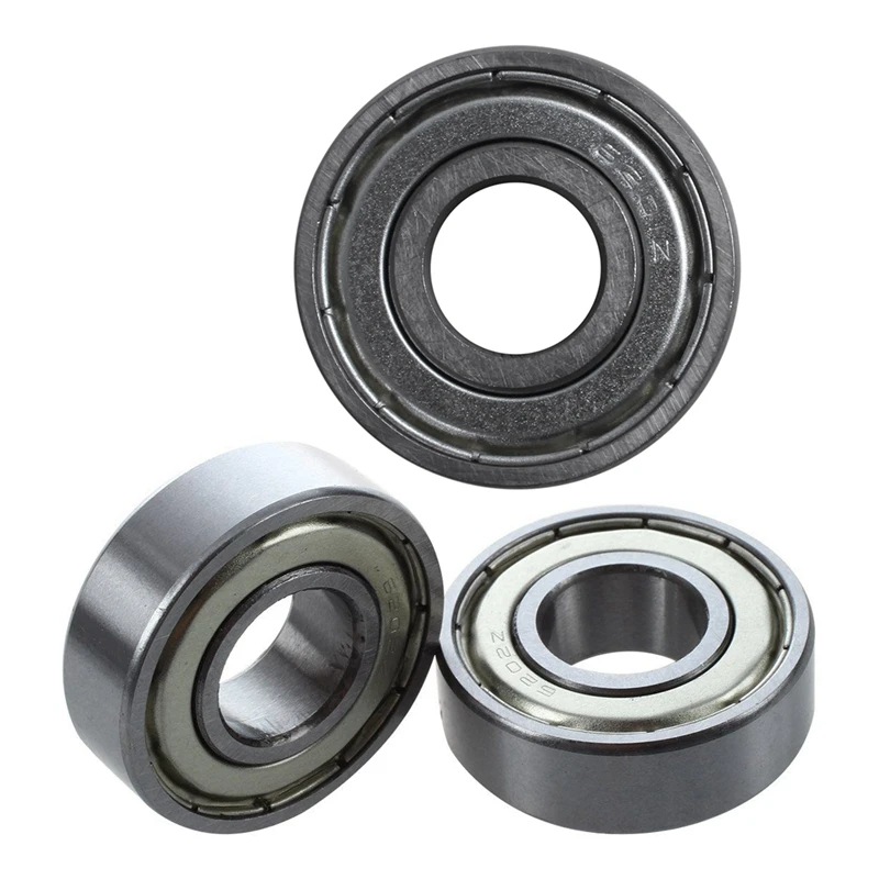 

3 Pcs Dual Metal Shields Pair Deep Groove Radial Ball Bearing 6202Z 15 X 35 X 11Mm & 6201Z 12 X 32 X 10 Mm