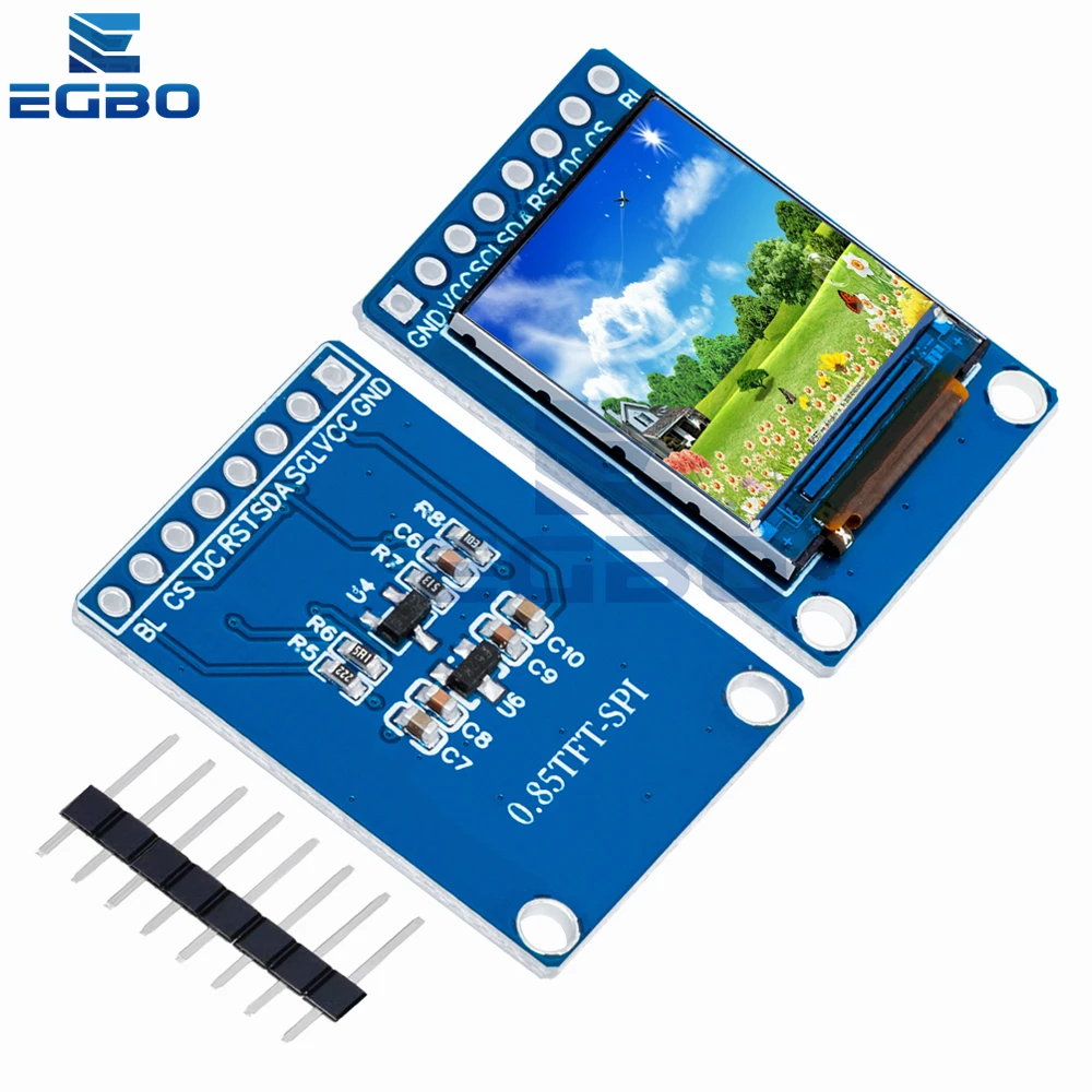 아두이노용 컬러 TFT 디스플레이 모듈, HD IPS LCD LED 스크린, SPI 인터페이스, ST7735 컨트롤러, 0.85 인치, 0.85 인치