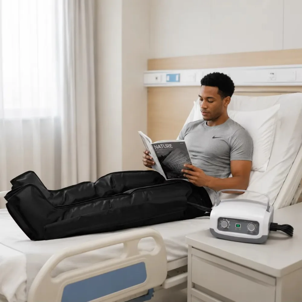 Medical Air Compression Therapy Machine 4 Chamber Sequential Compression Massager for DVT Prevention