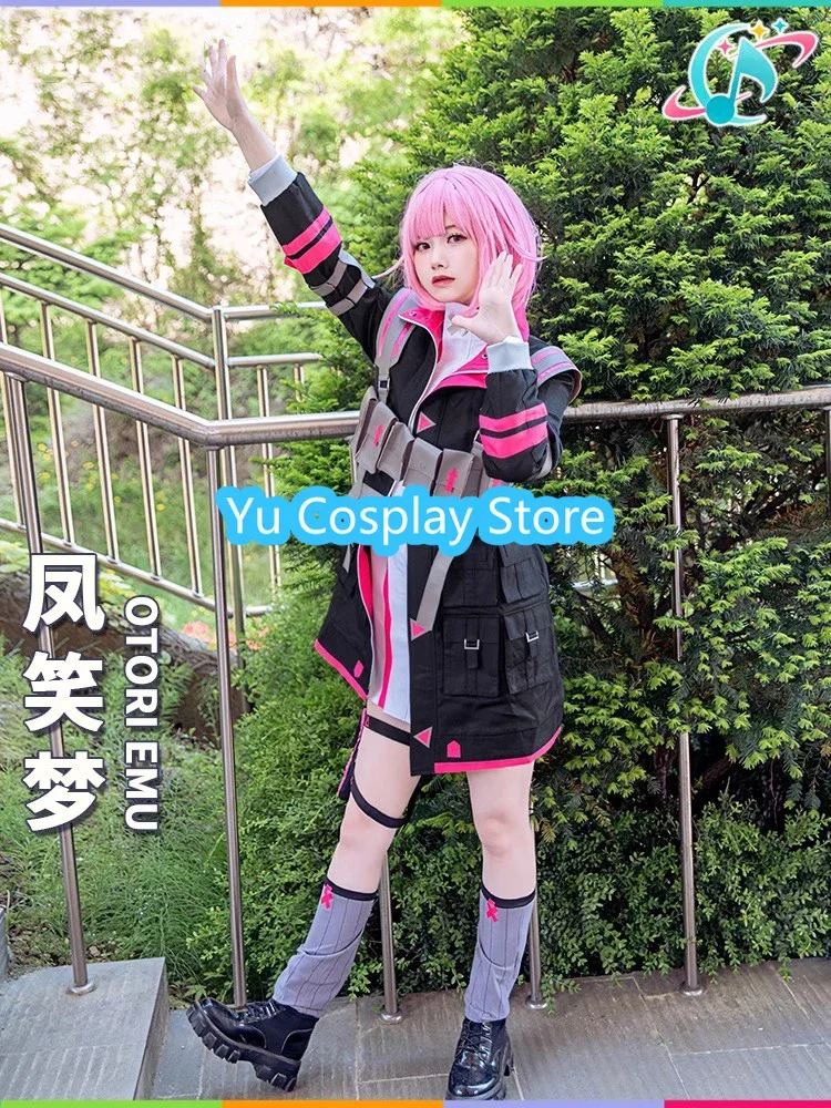 Otori Emu Cosplay Costume Game Project Sekai Colorful Stage Cosplay Women Cute Dress Party Suit Halloween Uniforms Custom Made