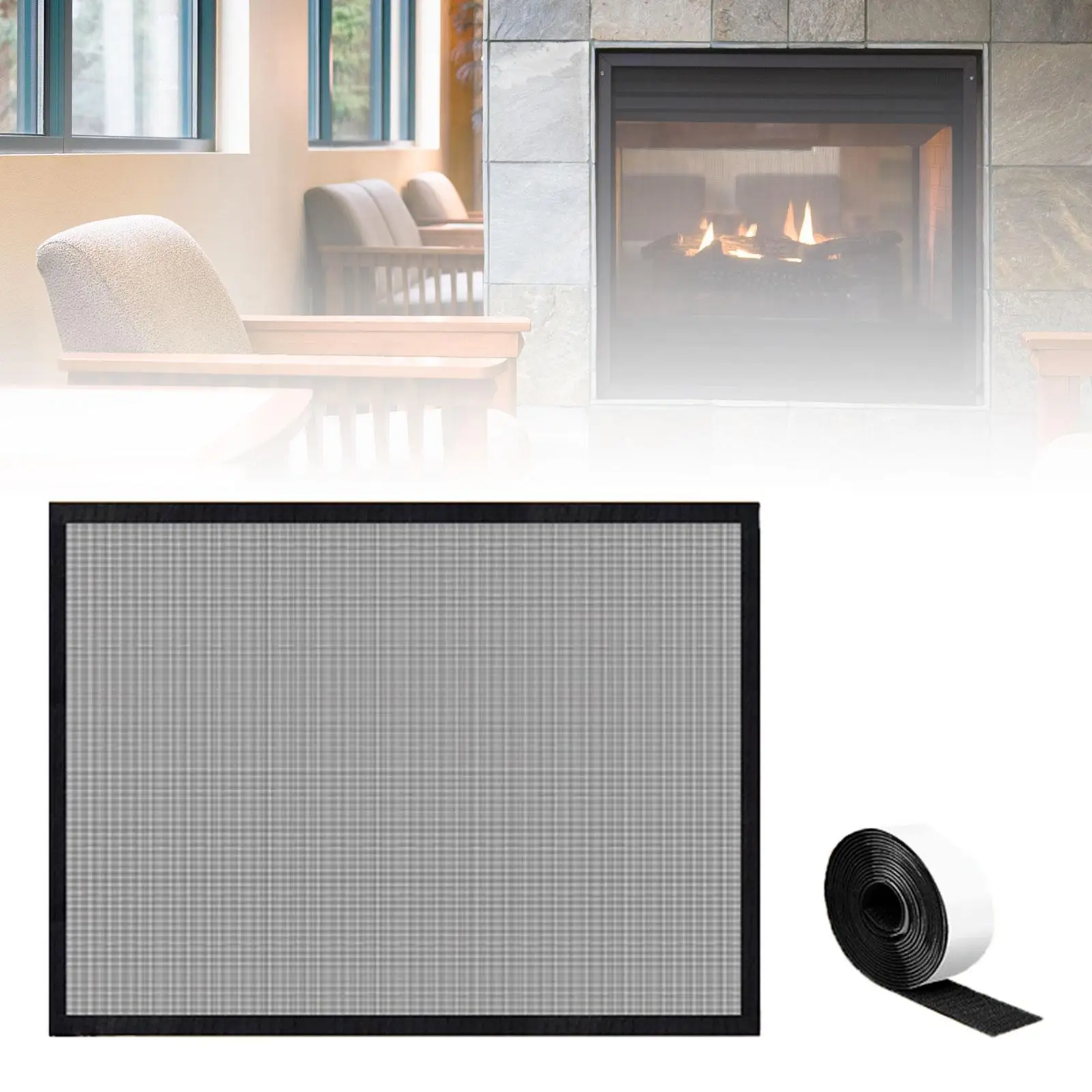 شاشة الموقد غطاء الموقد تركيبات الموقد ستارة الموقد المزخرفة سهلة التركيب غطاء أمان شبكة الموقد