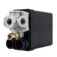 New Heavy Duty Air Compressor Pressure Switch Control Valve 90 PSI -120 PSI Black