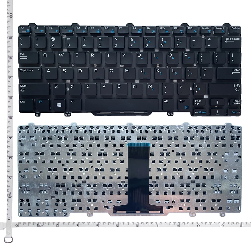 US/RU/UK NOWA klawiatura do DELL Latitde 3340 7350 3350 5490 E3340 E5450 E7450/E5470 E7250 3150 3160 3165 E7470 Latitude 7490 5480