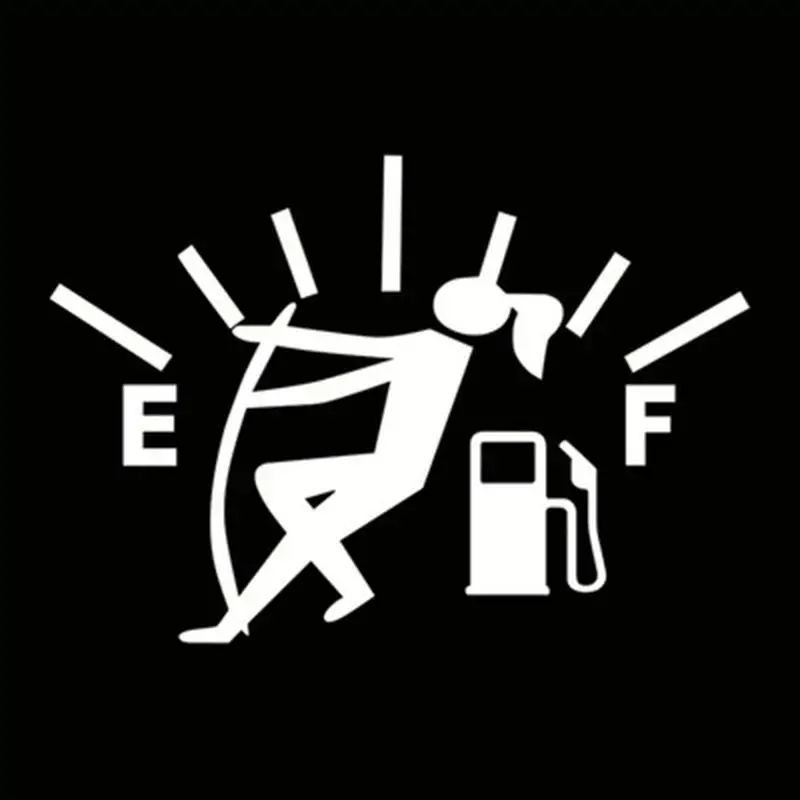 New 1 Sheet High Gas Consumption Style Car Sticker Coolest Creative Stickers For Car Accessories Waterproof PVC Decals