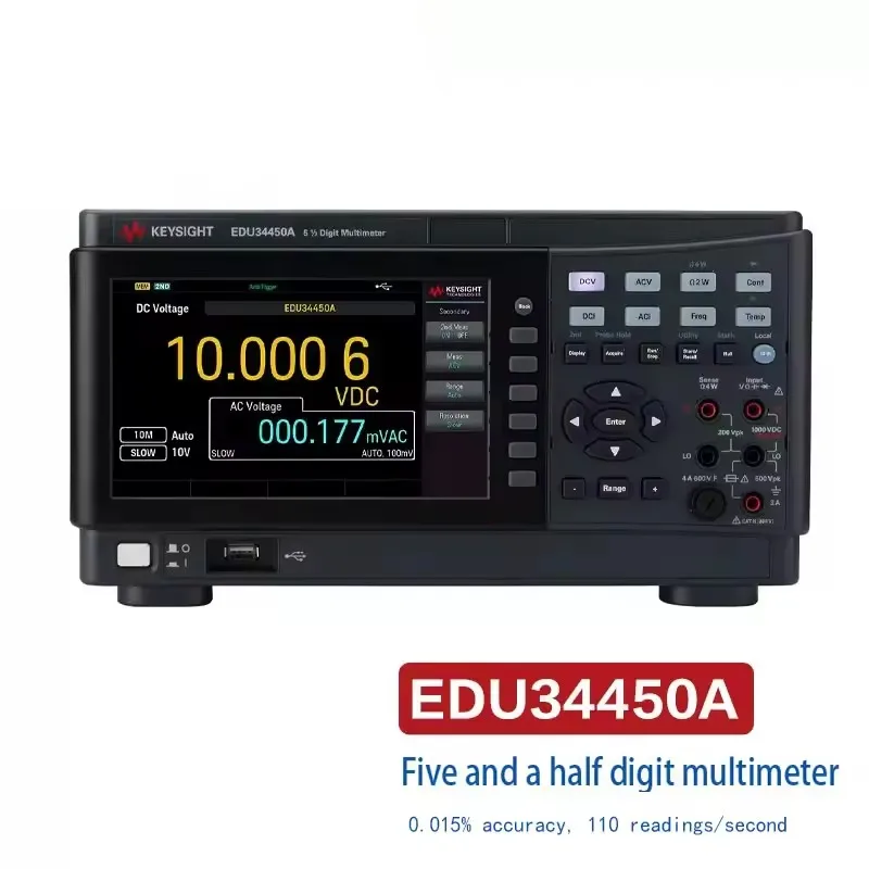 Keysight Benchtop digital multimeter with 0.015% accuracy, 110 readings/sec EDU34450A digital multimeter