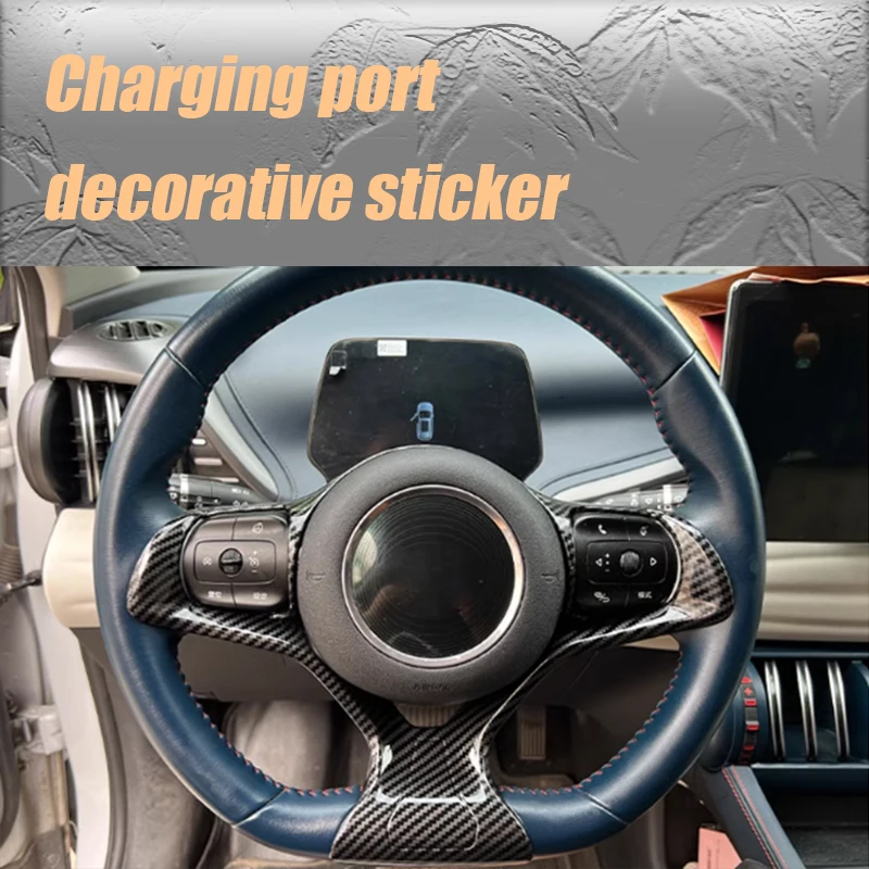 For BYD Atto 3 Yuan Plus 2022 2023 2024 Steering wheel glitter center console decorative sticker