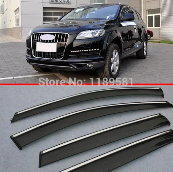 

For AUDI Q7 2010 2011 2012 2013 2014 2015 Window Wind Deflector Visor Rain/Sun Guard Vent Car Accessories Stickers