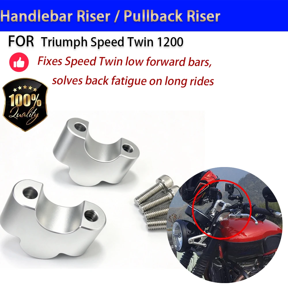 For Triumph Speed Twin 1200 Handlebar Riser Pullback Elevador Manillar Moto Accesorios Moto