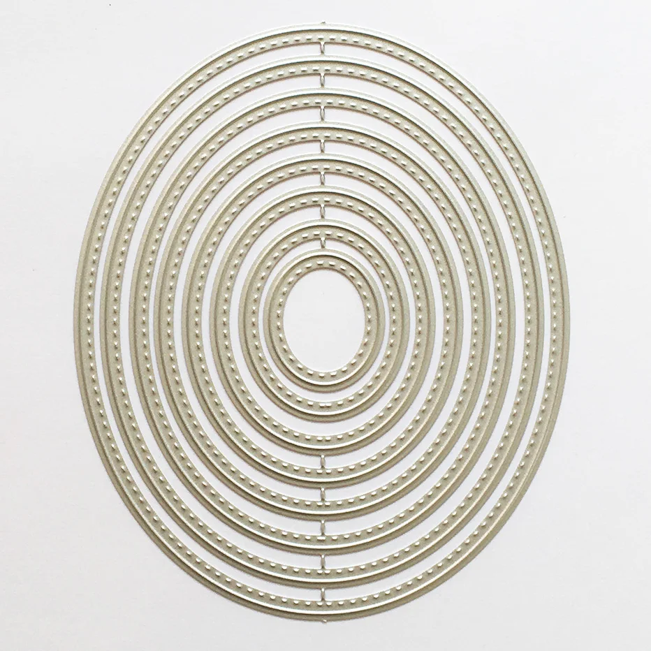 Ellipse oval circles Metal Cutting Dies for Scrapbooking Paper gift Card Making DIY Album craft Die Cut