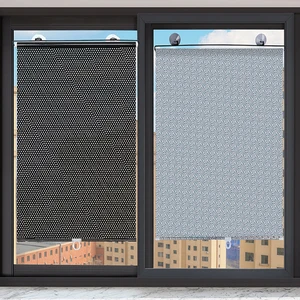 Rollvorhänge Blackout Vorhänge Vorhang Ventosa-Livre Retractable Bohrfenster Rollvorhänge für Raumküche 12 Hauptverkaufs Jalousien Roll Balkon - №12