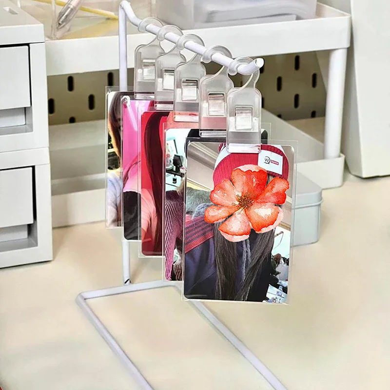 

Dresser Metal Display Holder Keychains Hanging Clip Plastic Trinket Tabletop Jewelry Holder