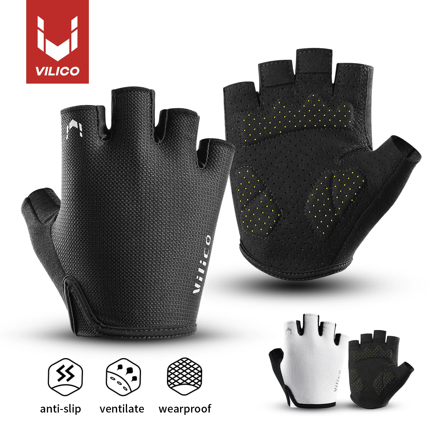Half-Finger Fitness Sports Gloves – Breathable, Non-Slip, Padded Palm for Weightlifting, Cycling & Driving for Women Men