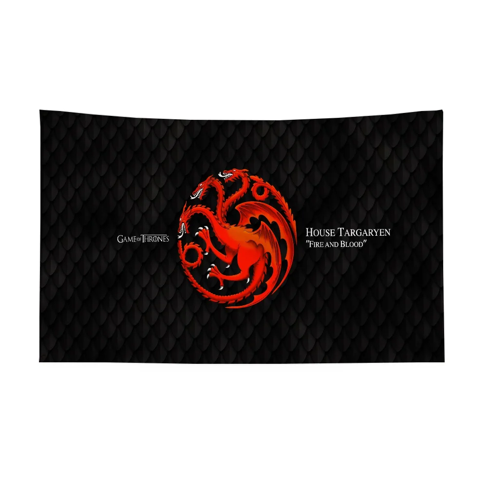 A Four-hole Flag T-targaryens World Flags and Banners 4th of July Decorations for You Home Decoration Lgbt Flag to Hang Outdoor