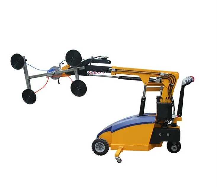 Electric Stacking Glass Vacuum Lifter with Automatic Lift and Suction Glass Carrier