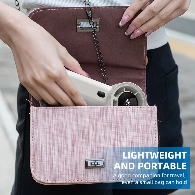 Портативный ручной вентилятор для занятий спортом на открытом воздухе, зарядка через USB, аккумулятор 3000 мАч, высокоскоростной, 100 передач, электрическое воздушное охлаждение, небольшой турбовентилятор