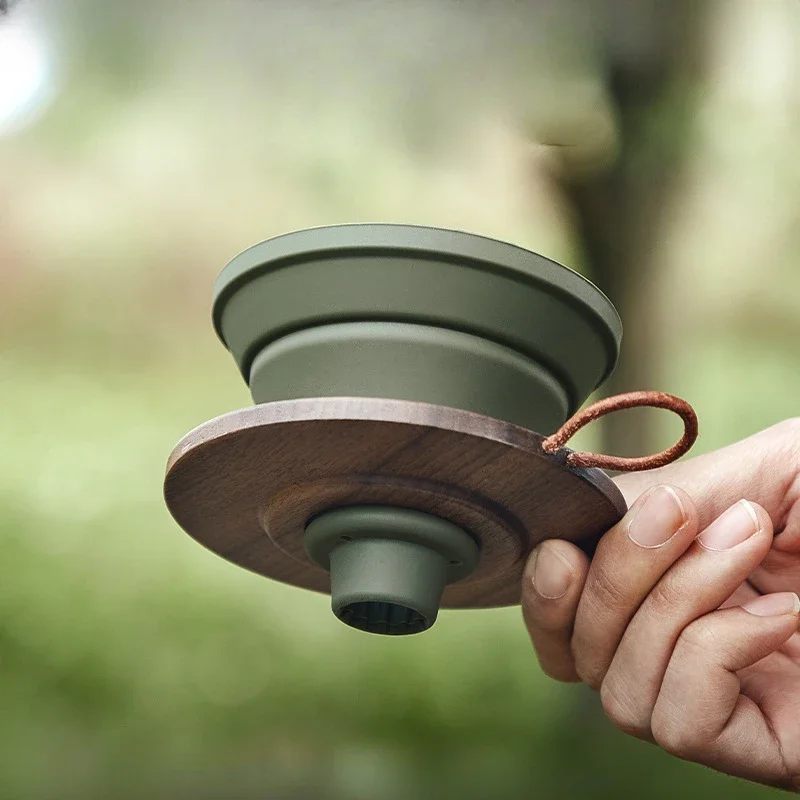 

Portable Hand-made Coffee Filter Cup Set Camping Coffee Silicone Filter Cup Sharing Pot Filter Cup Barista Tool Coffee Dripper