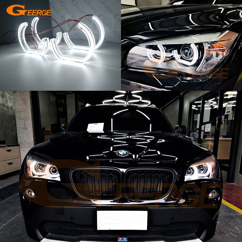 

For BMW X1 E84 F48 2009 2010 2011 2012 2013 2014 2015 2016 2017 - 2019 Ultra Bright DTM M4 Style Led Angel Eyes Kit Halo Rings