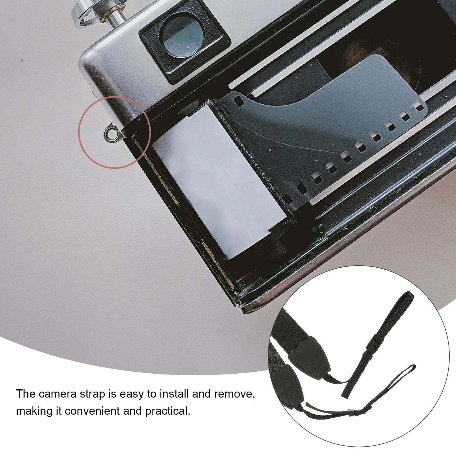 

Cotton Shoulder Vintage Style Sling Belt For Dslr Mirrorless Adjustable Neck Strap Comfortable Cloth Camera Strap For Women Men