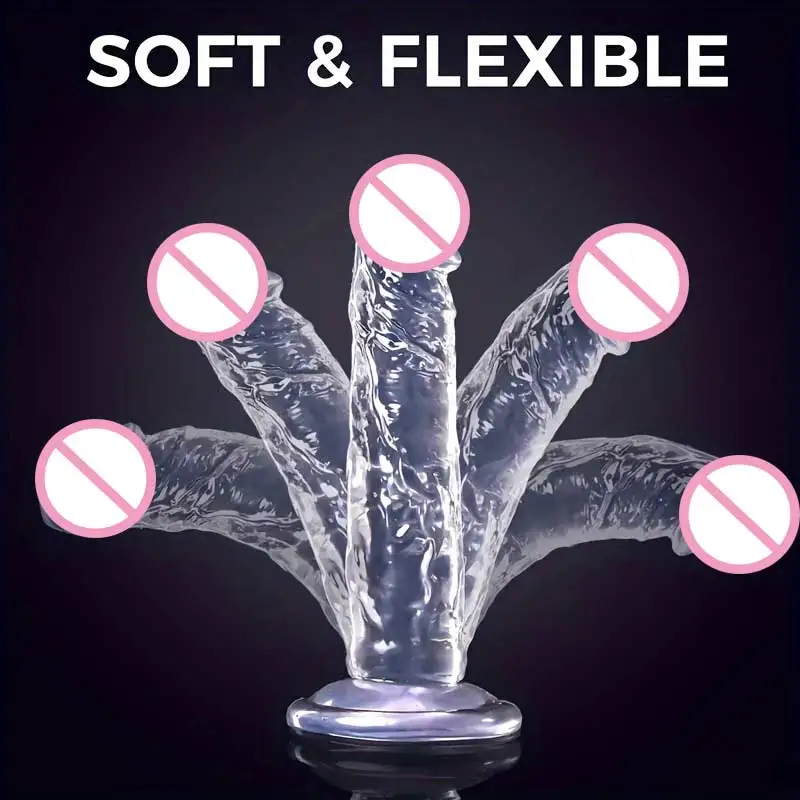 Super Cheap Realistic Soft Women Erotic Anal Big Dildo Suction Cup Jelly Dick Sex Toys Soft Clitori Vaginal Masturbators Penis view 4