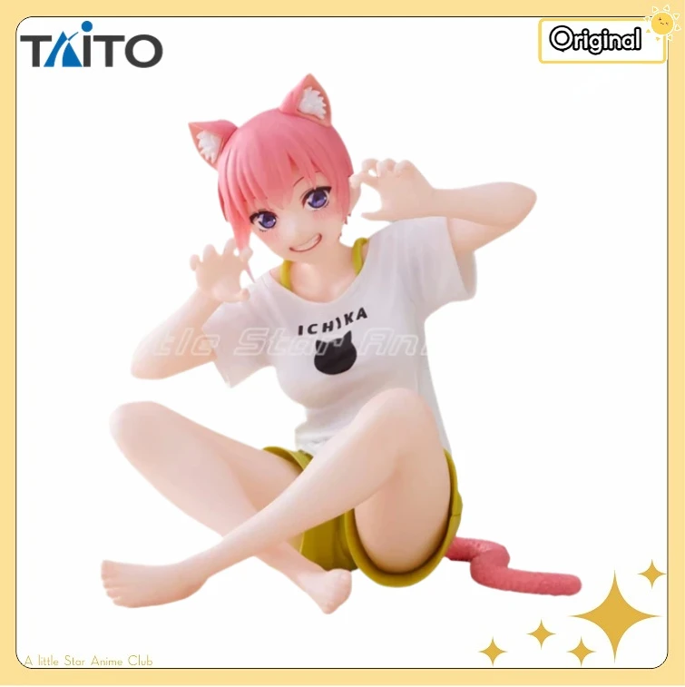 

В наличии: Оригинальная коллекционная фигурка TAiTO Desktop Cute The Quintessential Quintuplets Накано Ичика в версии Flower~Cat Room Wear