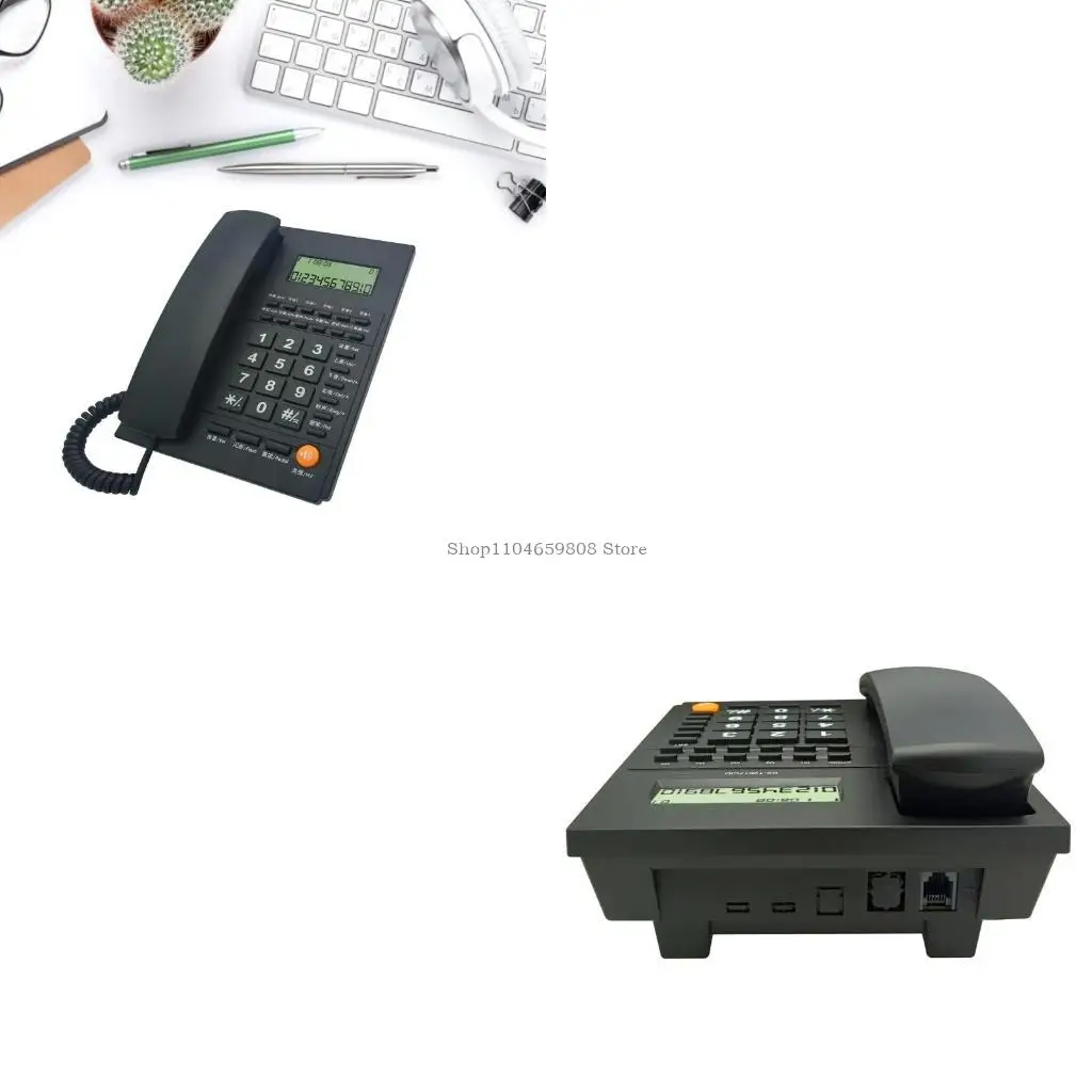 Fixed Landline Home Telephone LCD CallerID Display Handsfree Home Office Phone